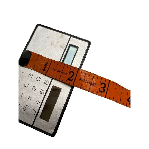 Vintage Solar Calculator Silver Black Retro Desk Gadget Collectible 1980s Style - Picture 5 of 6